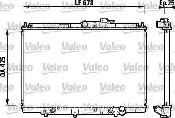 Handler.Part Radiator, engine cooling Valeo 734112 1