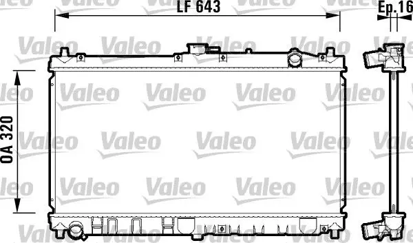 Handler.Part Radiator, engine cooling Valeo 734119 1