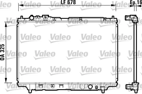 Handler.Part Radiator, engine cooling Valeo 734120 1