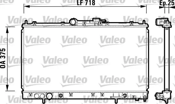 Handler.Part Radiator, engine cooling Valeo 734129 1