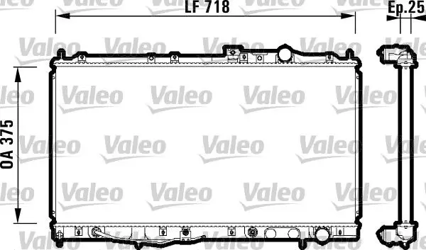 Handler.Part Radiator, engine cooling Valeo 734142 1