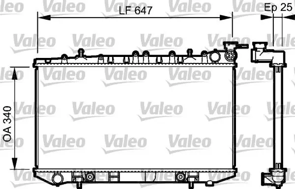 Handler.Part Radiator, engine cooling Valeo 734152 1