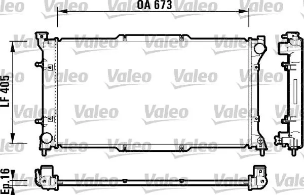 Handler.Part Radiator, engine cooling Valeo 734158 1