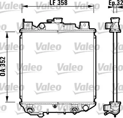 Handler.Part Radiator, engine cooling Valeo 734203 1