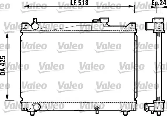 Handler.Part Radiator, engine cooling Valeo 734213 1