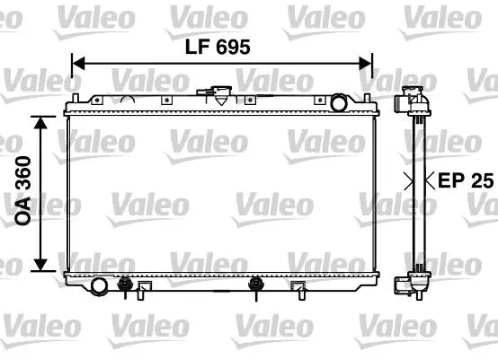 Handler.Part Radiator, engine cooling Valeo 734215 1