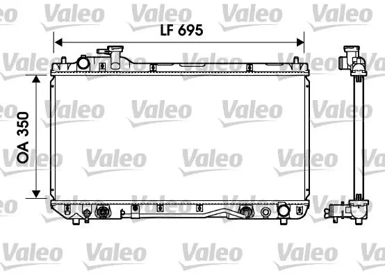 Handler.Part Radiator, engine cooling Valeo 734217 1