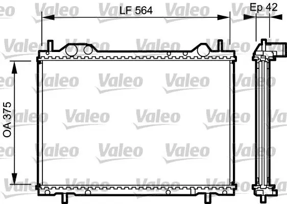 Handler.Part Radiator, engine cooling Valeo 734220 1