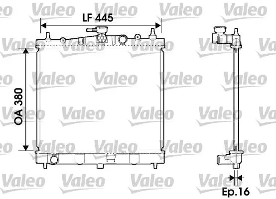 Handler.Part Radiator, engine cooling Valeo 734246 1