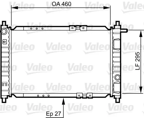 Handler.Part Radiator, engine cooling Valeo 734250 1