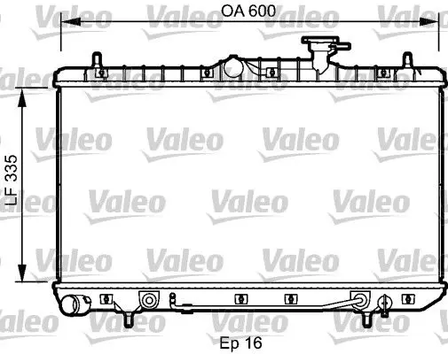 Handler.Part Radiator, engine cooling Valeo 734253 1