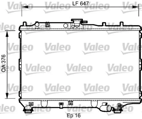 Handler.Part Radiator, engine cooling Valeo 734264 1