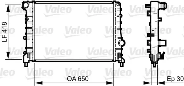 Handler.Part Radiator, engine cooling Valeo 734283 1