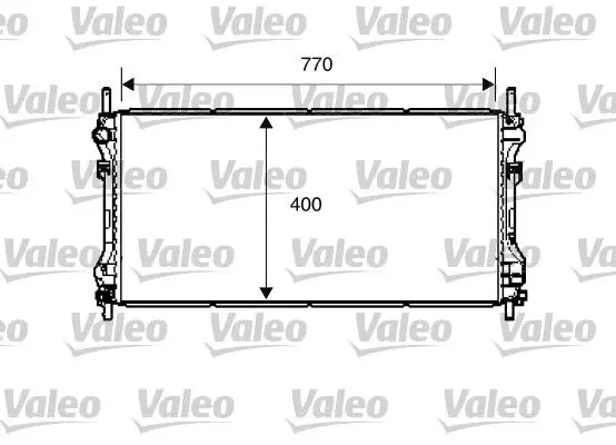 Handler.Part Radiator, engine cooling Valeo 734291 1