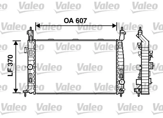 Handler.Part Radiator, engine cooling Valeo 734385 1