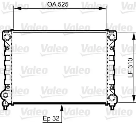 Handler.Part Radiator, engine cooling Valeo 734415 1