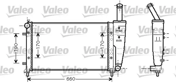 Handler.Part Radiator, engine cooling Valeo 734457 1