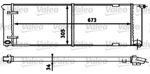 Handler.Part Radiator, engine cooling Valeo 734586 1