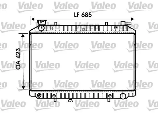 Handler.Part Radiator, engine cooling Valeo 734671 1