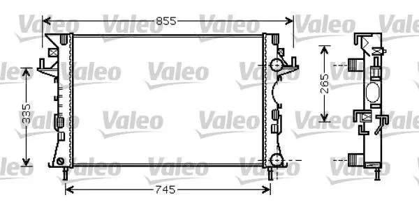 Handler.Part Radiator, engine cooling Valeo 734728 1