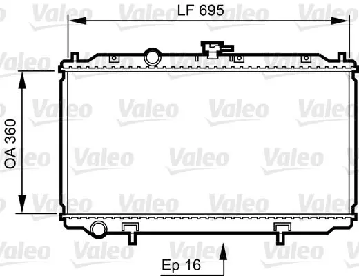 Handler.Part Radiator, engine cooling Valeo 734736 1