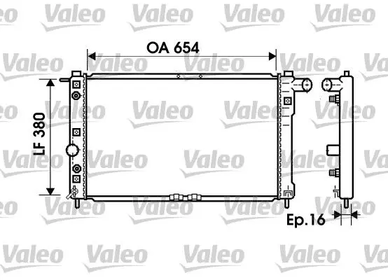 Handler.Part Radiator, engine cooling Valeo 734765 1