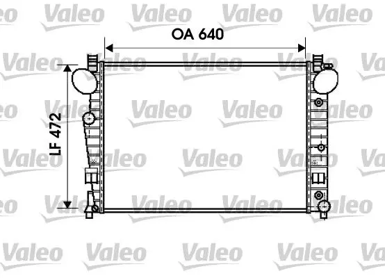 Handler.Part Radiator, engine cooling Valeo 734802 1