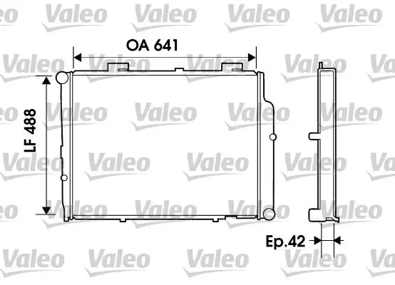 Handler.Part Radiator, engine cooling Valeo 734803 1