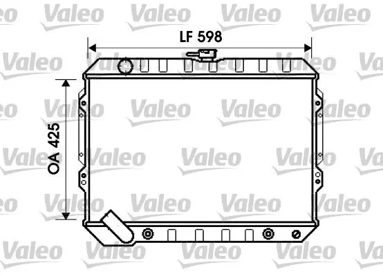 Handler.Part Radiator, engine cooling Valeo 734809 1