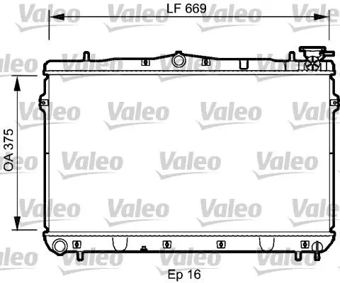 Handler.Part Radiator, engine cooling Valeo 734950 1