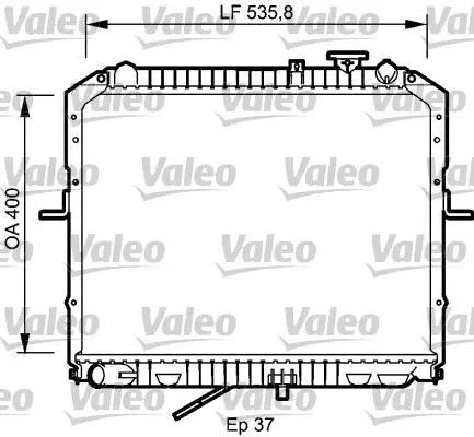 Handler.Part Radiator, engine cooling Valeo 734990 1