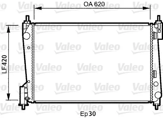 Handler.Part Radiator, engine cooling Valeo 735040 1