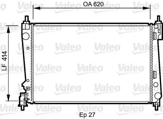 Handler.Part Radiator, engine cooling Valeo 735041 1