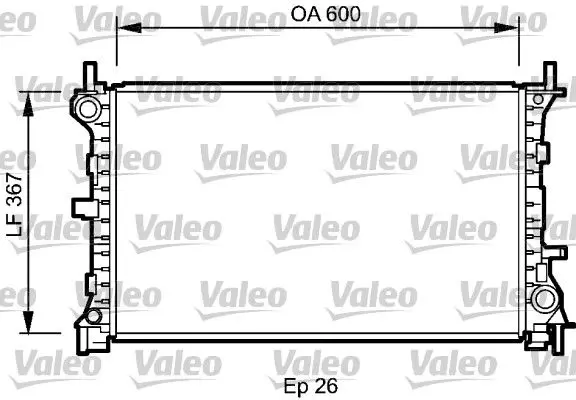 Handler.Part Radiator, engine cooling Valeo 735046 1