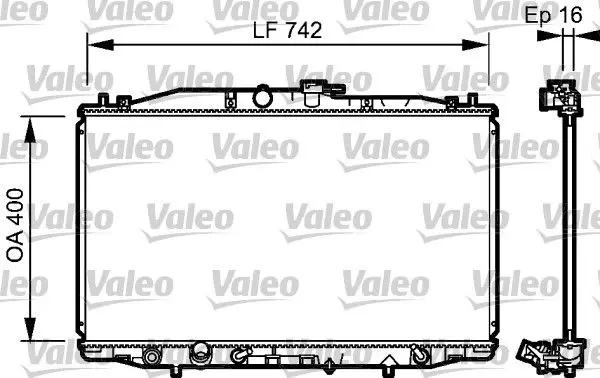 Handler.Part Radiator, engine cooling Valeo 735049 1