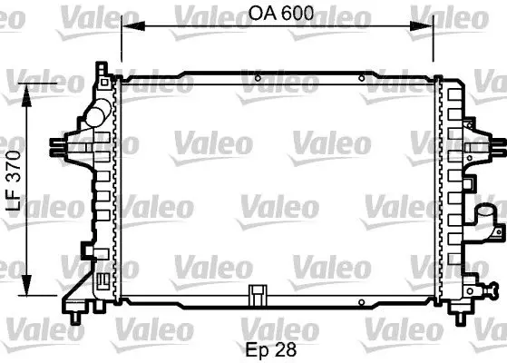 Handler.Part Radiator, engine cooling Valeo 735080 1