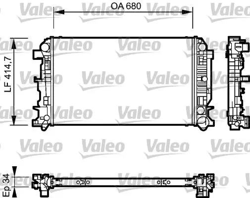 Handler.Part Radiator, engine cooling Valeo 735089 1