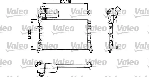 Handler.Part Radiator, engine cooling Valeo 811070 1