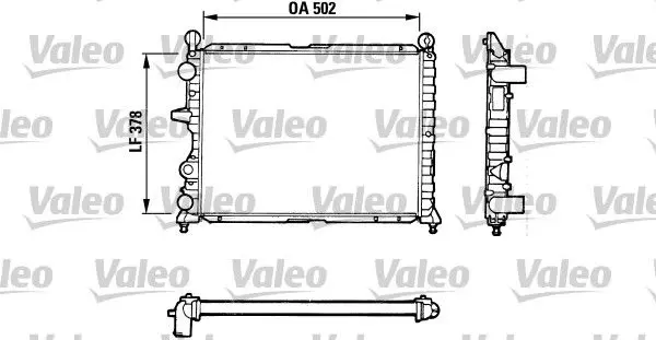 Handler.Part Radiator, engine cooling Valeo 811071 1