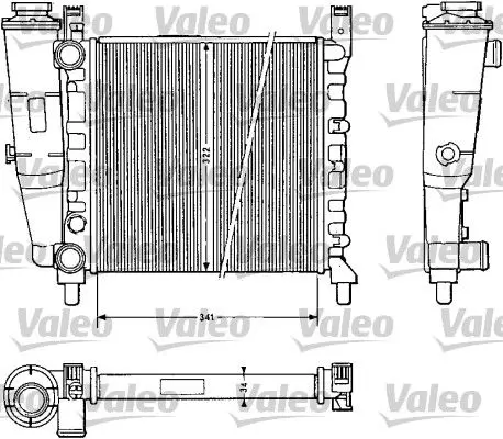 Handler.Part Radiator, engine cooling Valeo 811385 1