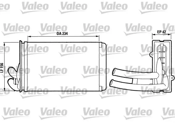 Handler.Part Heat exchanger, interior heating Valeo 812012 1