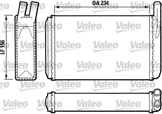 Handler.Part Heat exchanger, interior heating Valeo 812034 1