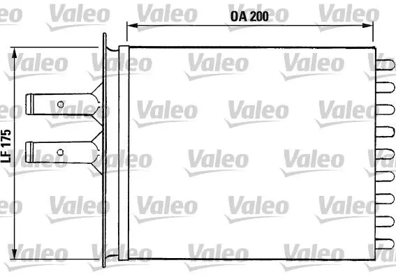 Handler.Part Heat exchanger, interior heating Valeo 812081 1