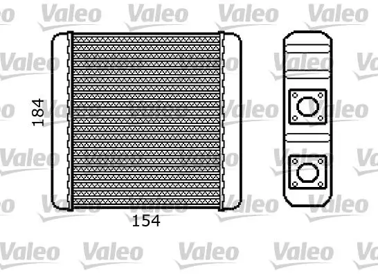 Handler.Part Heat exchanger, interior heating Valeo 812107 1