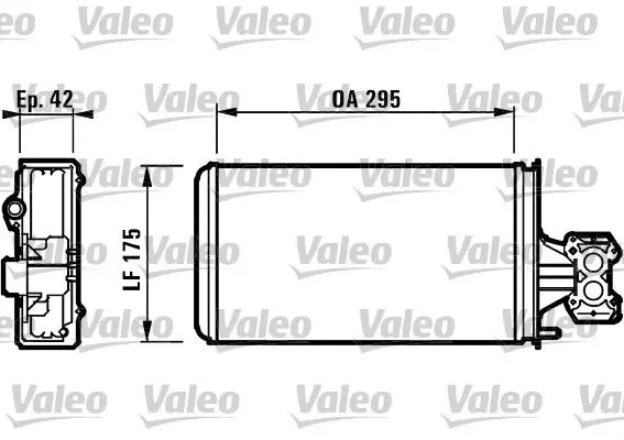 Handler.Part Heat exchanger, interior heating Valeo 812132 1