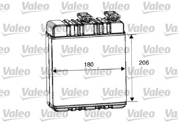 Handler.Part Heat exchanger, interior heating Valeo 812222 1