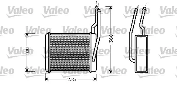 Handler.Part Heat exchanger, interior heating Valeo 812274 1