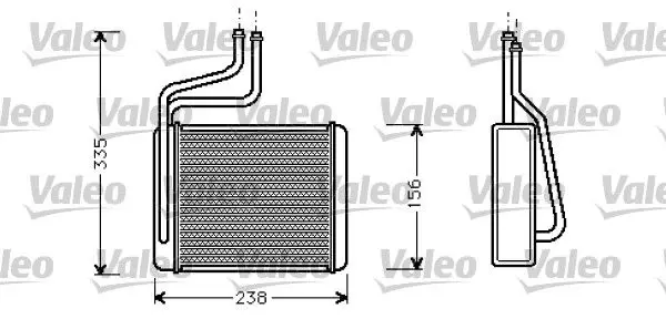 Handler.Part Heat exchanger, interior heating Valeo 812275 1