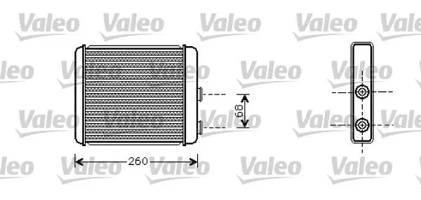 Handler.Part Heat exchanger, interior heating Valeo 812285 1