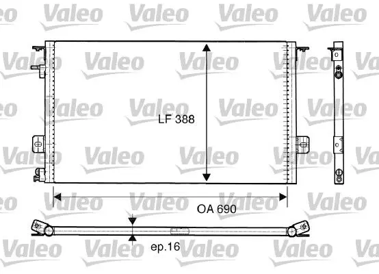 Handler.Part Condenser, air conditioning Valeo 816945 1